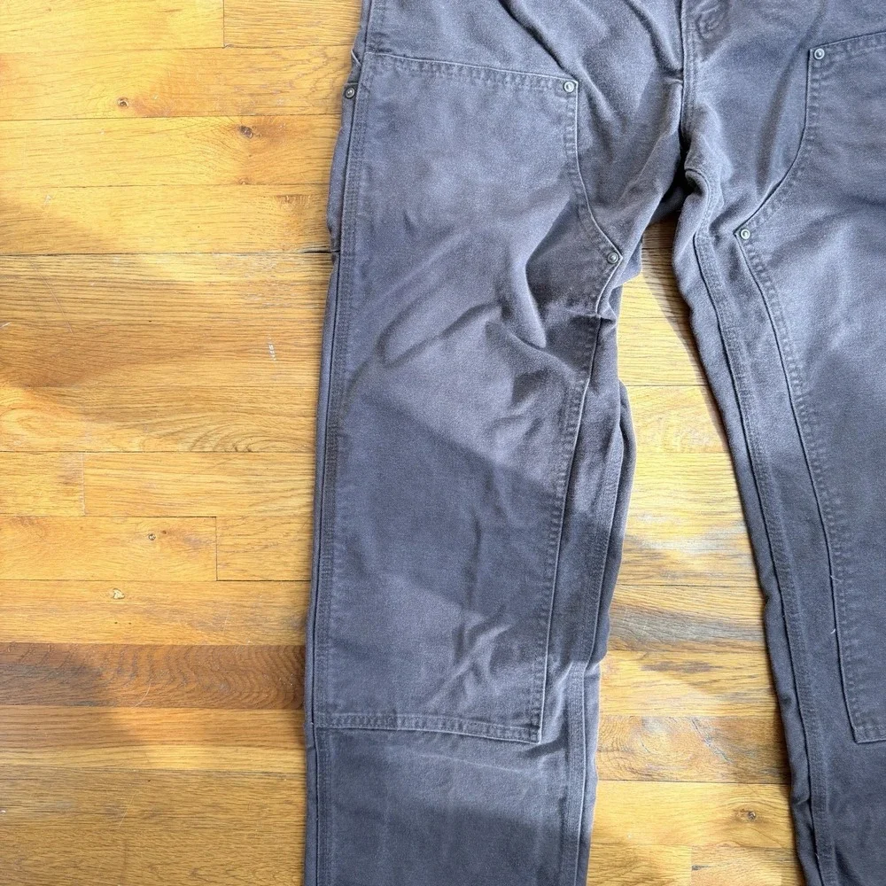 Carhartt Double Knee Pants 34x36 Brown B136‎ DKB Carpenter Duck Canvas Work